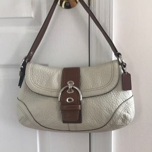 Coach soft pebble collection shoulder bag